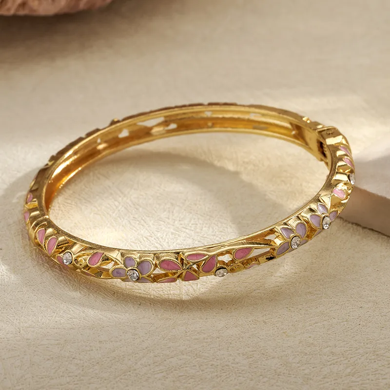 Floral openable bangle