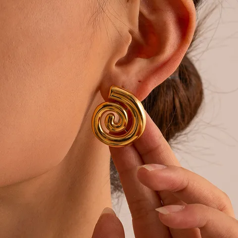 Swirl earrings