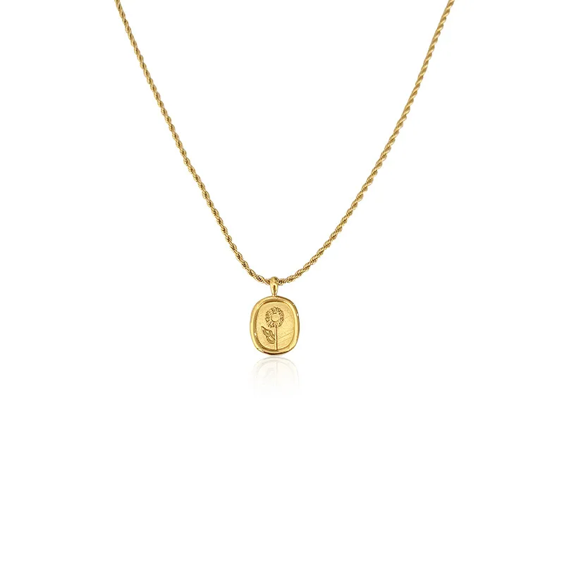 The sunflower necklace