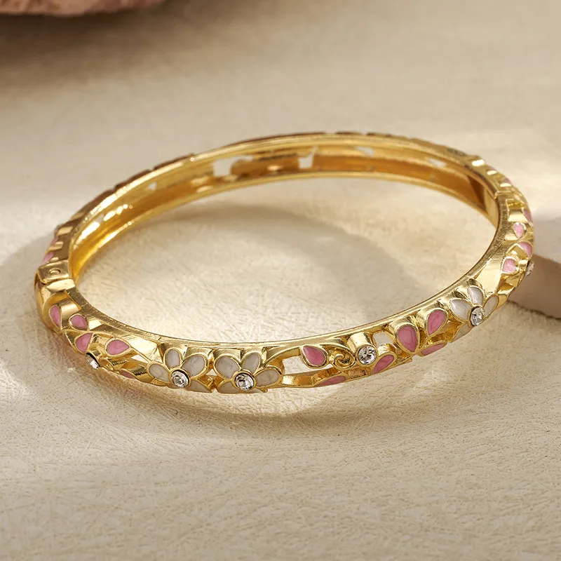 Floral openable bangle