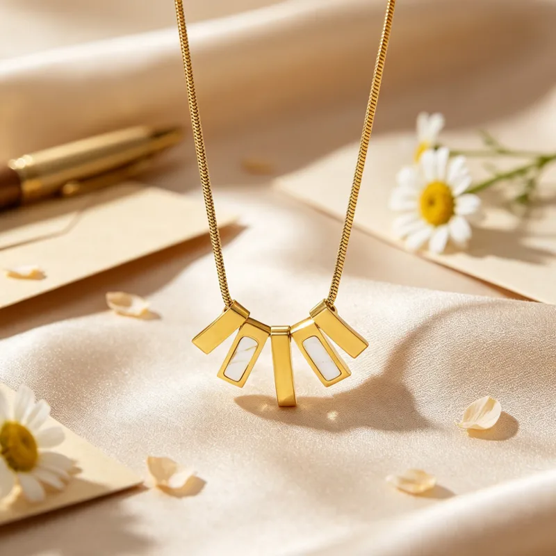 Mop bar necklace