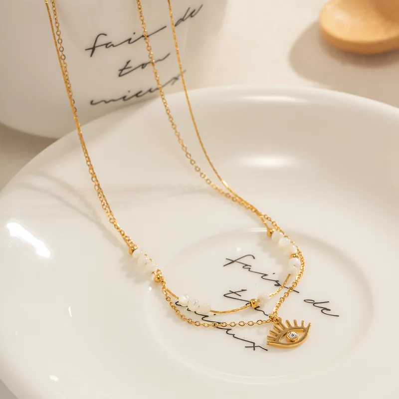 Double evileye necklace