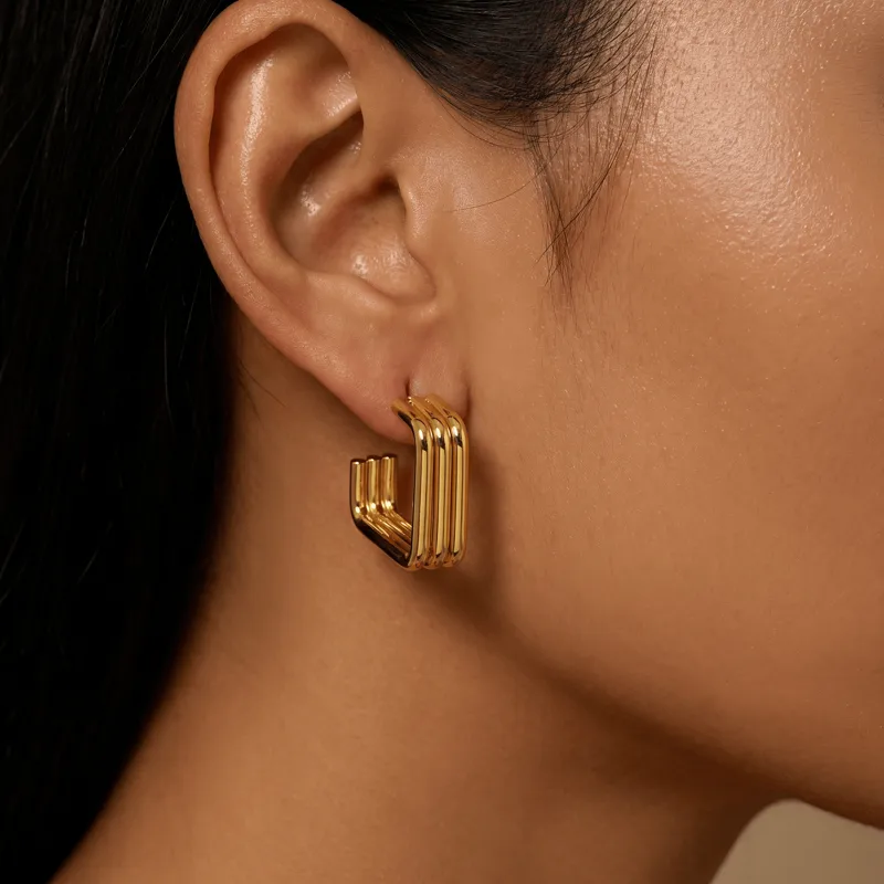 Trio hoop earrings