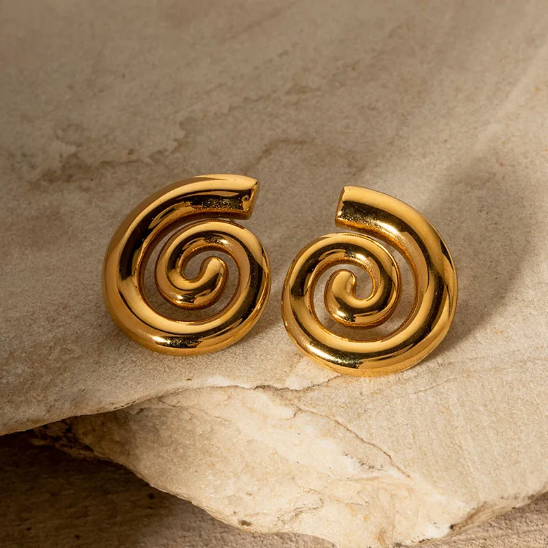 Swirl earrings