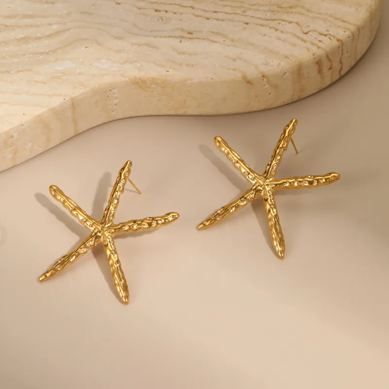 Big star earrings