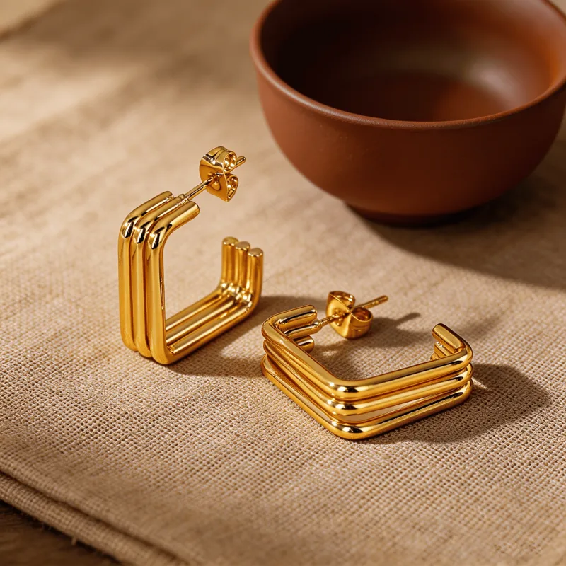 Trio hoop earrings