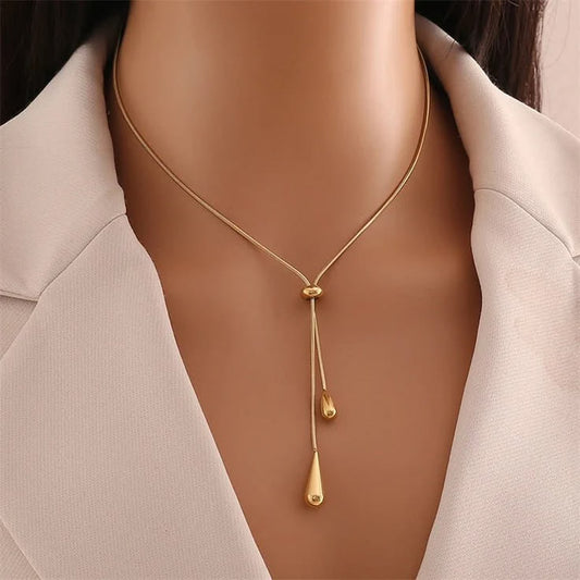 Teardrop Slider necklace